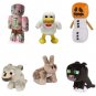 6pcs/lot 18-20cm New Arrival Minecraft Snow Golem Steve Zombie Wolf Ocelot Rabbit Chicken Stuffed