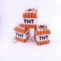Minecraft TNT Plush Toys Doll of My Small World,peluche TNT 10cm Key Chain Cartoon Game Stuffed