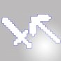 2pcs/lot Minecraft Espada,Minecraft Foam Diamond Sword&Pickaxe Toys Minecraft Game Sword&Pickaxe