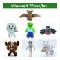 Minecraft Toys Minecraft Game Stuffed Plush Toys Skeleton Wolf Steve Cow Ghost Spider Bat Baby Toys