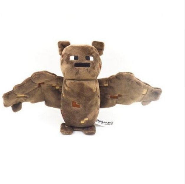 10pcs/lot Minecraft Bat Plush Toys 18cm Gray Minecraft Game Plush Toys Soft Stuffed Toys Doll Kids