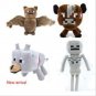4pcs/lot Minecraft Toys Minecraft Wolf,Skeleton,Bat,Cow Stuffed Plush Toys Minecraft Game Cartoon