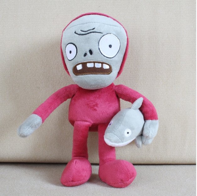 30cm PVZ Plants vs Zombies 2 Dolphin Rider Zombie Plush Toys Soft Stuffed Toy Game Figure Statue