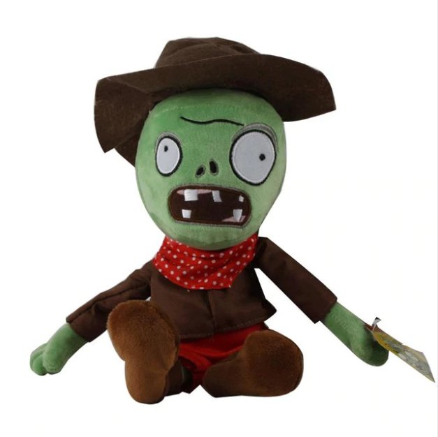 New Arrival PVZ Plants vs Zombies 2 Stuffed Plush Toys 30cm Cowboy Green Zombies Soft Toy Doll Game