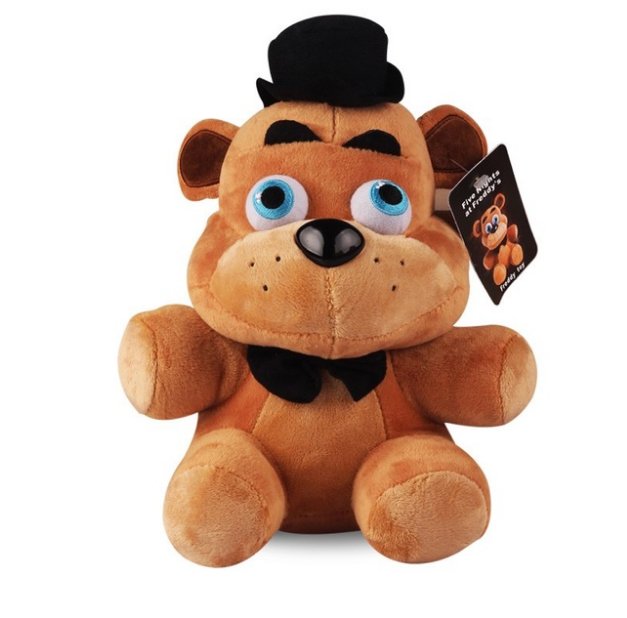 FNAF Plush Toys 18cm Five Nights At Freddy's 4 Freddy Bear Chica Bonnie Foxy Plush Keychain Pendant