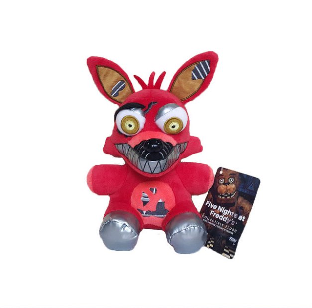 New Arrival 18cm FNAF Foxy Plush Toys Five Nights at Freddy's Nightmare Foxy Fox Plush Toy Soft