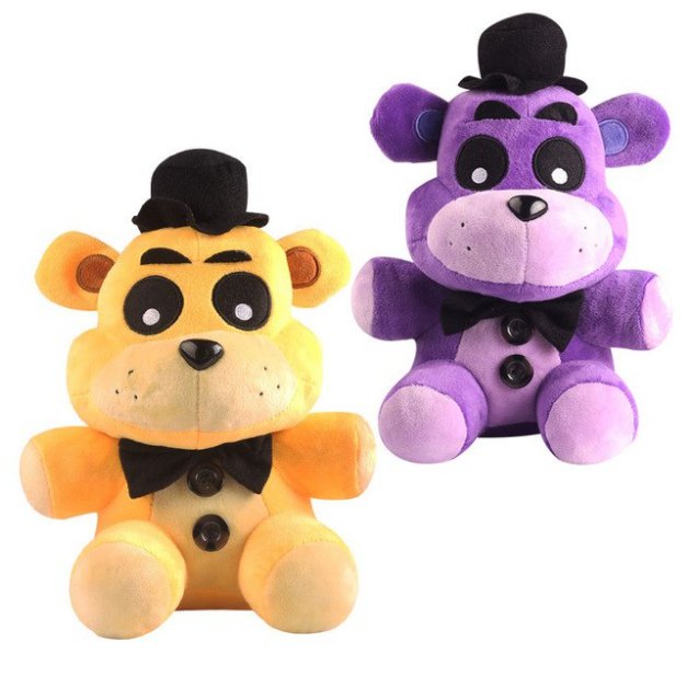 2pcs/lot 18CM Freddy Fazbear Bear Plush Five Nights At Freddy's FNAF Plush Toys Doll Soft Stuffed