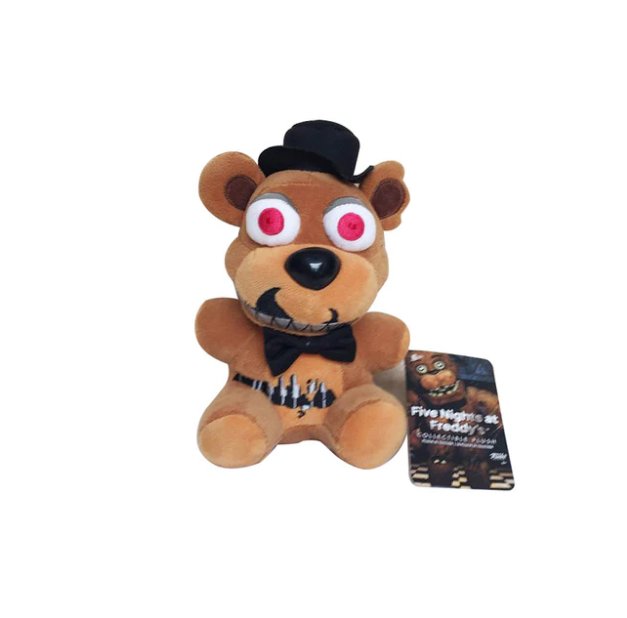 New Arrival 18cm FNAF Freddy Bear Stuffed Plush Toys 5Nights at Freddy's Nightmare Freddy Plush Toy