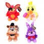 4pcs/lot 25cm 5Nights At Freddy's 4 FNAF Bonnie Freddy Bear Chica Foxy Plush Toys Doll Soft Stuffed