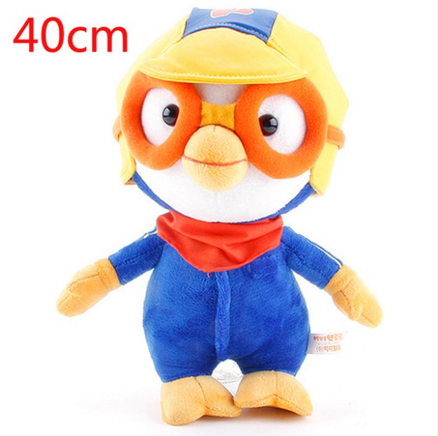 Big Size 40cm Korea Cartoon Pororo Little Penguin Plush Toys Doll Soft Stuffed Animals Toys