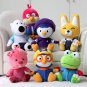 7pcs/lot 20cm Pororo Little Penguin Petty Eddy Crong Loopy Poby Plush Stuffed Toys Doll Soft Animals