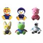 6pcs/lot 20cm Sitting Pororo Little Penguin Plush Toys Doll Pororo Petty Eddy Crong Loopy Poby Toys