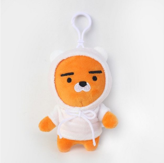 10cm Ryan Plush Toys Doll Kawaii Korea Cartoon Kakao Friends Ryan Bear Plush Soft Stuffed Animals