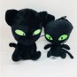 2pcs/lot Movie Miraculous Ladybug Cat Plagg&Tikki Noir Plush Toy Pendant Clip Keychain Lady Bug