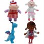 4pcs/lot 27-34cm Doc Mcstuffins Clinic McStuffins Lambie Sheep Hallie The Hippo Dragon Stuffed Toys