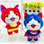 2pcs/lot 20cm Yo-kai Yokai Watch Jibanyan Cat Plush Toys Youkai Watch Figure Toys Soft Stuffed Toy