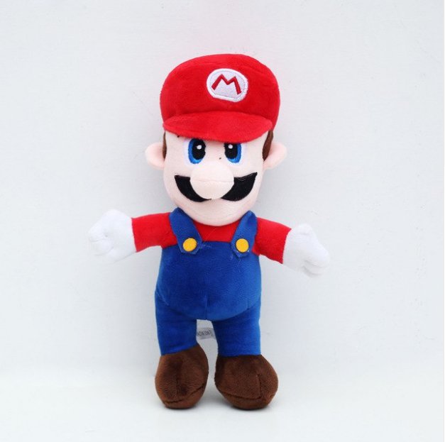 25cm Super Mario Plush Toys Super Mario Bros Stand Mario & Luigi Plush Doll Soft Stuffed Toy