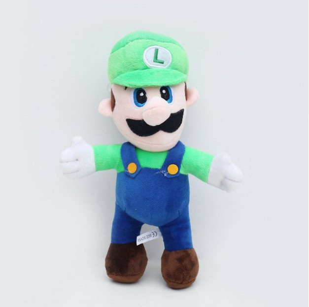 25cm Super Mario Plush Toys Super Mario Bros Stand Mario & Luigi Plush Doll Soft Stuffed Toy