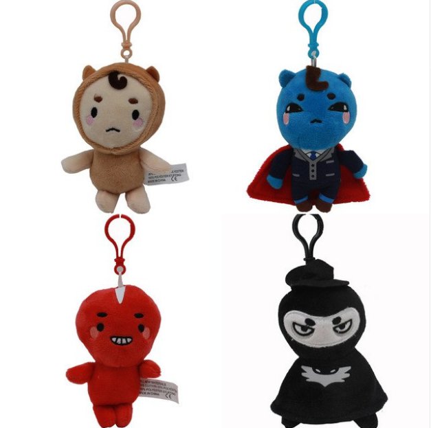 4pcs/lot 10cm Korea Dokkaebi God Alone And Brilliant Goblin Plush Stuffed Toys Plush Pendant Soft