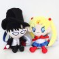 2pcs/lot 18cm Sailor Moon Crystal Tsukino Usagi&Chiba Mamoru Plush Toy Doll Soft Stuffed Toys