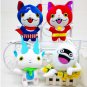 4pcs/lot 20cm Yo-kai Watch Plush Toys Yokai Watch Jibanyan Komasan Whisper Plush Stuffed Figure Toys