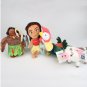 4pcs/lot 20cm Princess Moana Tui & Sina Tala Kakamora Maui Tamatoa Pua Heihei Plush Stuffed Toys
