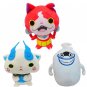 3pcs/lot 11" Anime Cartoon Yo-Kai Watch Cat Jibanyan Komasan Whisper Plush Toys Yokai Watch Soft+Tag