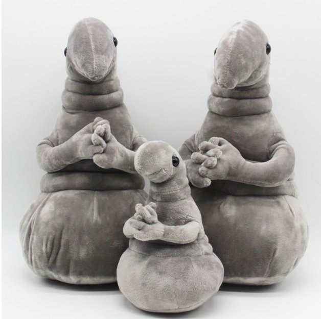 Waiting Zhdun Plush Toy Zhdun Meme Tubby Gray Blob Zhdun Plush Stuffed Toys Doll Homunculus
