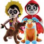 4pcs/lot Movie COCO Pixar 30cm Miguel Hector Dante Dog Death Pepita Plush Stuffed Toys Soft Toy Doll