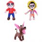 3pcs/lot 30cm Movie COCO Pixar Plush Doll Toys Miguel Hector Dante Dog Death Pepita Toys Soft Toy