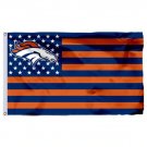 Denver Broncos Flag USA With Stars and Stripes NFL Flag 3x5 ft custom Banner 90x150cm Sport flag
