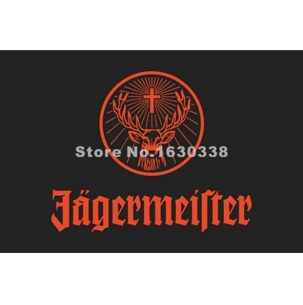 Jagermeister Black Orange Jagermeister Flag 3x5ft Polyester Polyester Custom Banner Flying 150*90cm