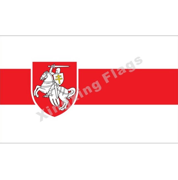 Belarus White Knight Pagonya Flag 150x90cm Custom Flag Banner National flags, Free Shipping