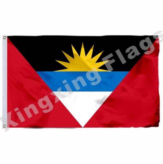 Antigua And Barbuda Flag 3x5ft Polyester Antigua And Barbuda National Flag Flying Size No.4 Custom