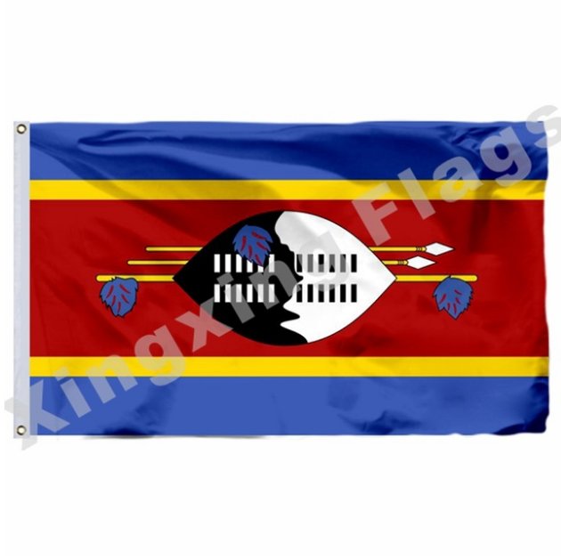 Swaziland Flag 3ft X 5ft Polyester Ukraine National Flag Flying Size No.4 90x150cm3x5FT