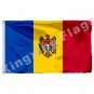 Moldova 1990 Flag With Shaft 3x5ft Polyester Ethiopia National Flag Flying Size No.4 90x150cm