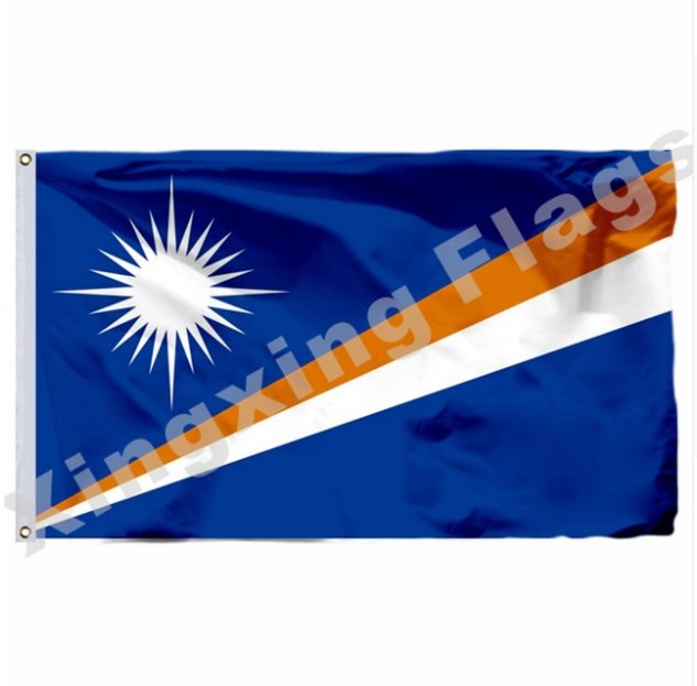 Marshall Islands 1979 Flag With Shaft 3x5ft Polyester Ethiopia National Flag Flying No.4 90x150cm