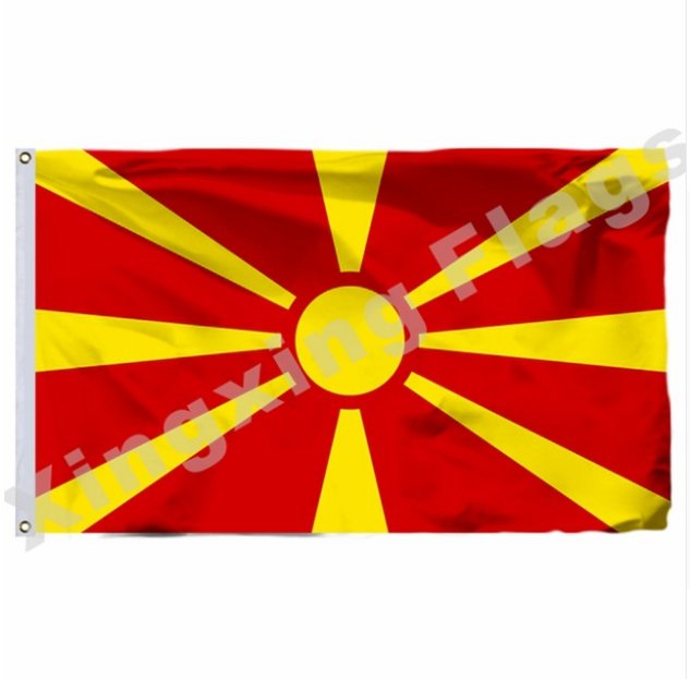 Macedonia 1995 Flag 3ft X 5ft Polyester Country Flag Flying Size No.4 90x150cm Custom Flag