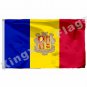 Andorra Flag With Shaft 3x5ft Polyester Andorra National Flag Flying Size No.4 90x150cm Custom Flag