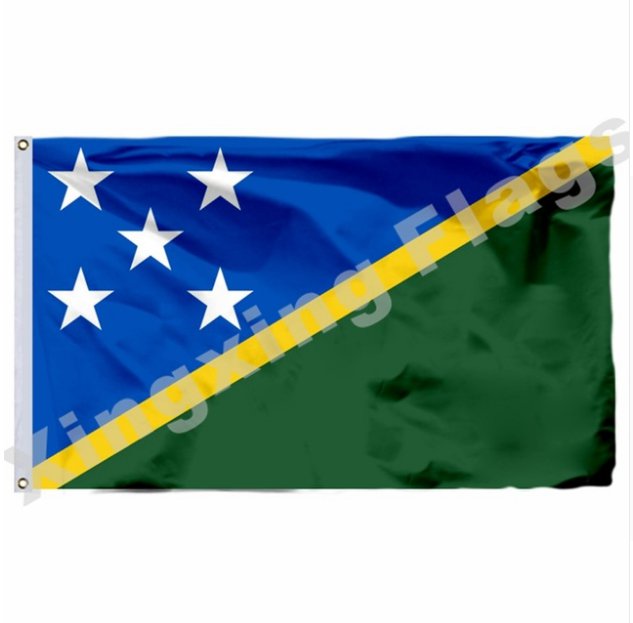 Solomon Islands 1977 Flag Flying Size No.4 90x150cm Polyester Flags 3x5FT 2x3ft