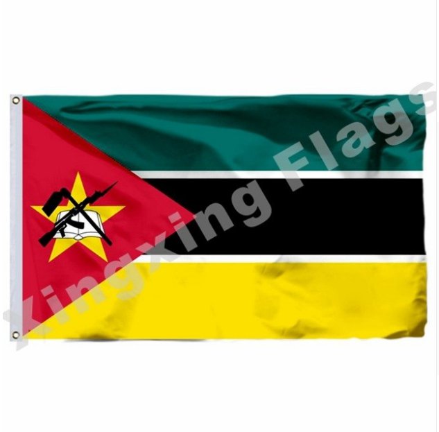 Mozambique 1983 Flag With Shaft 3ft X 5ft Polyester Eritrea National Flag Flying Size No.4 90x150cm