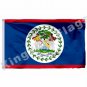 Belize Flag With Shaft 3x5ft Polyester Belize National Flag Flying Size No.4 90x150cm Custom Flag