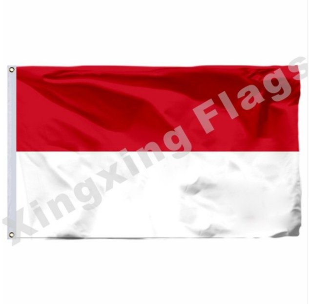 Indonesia 1949 Flag With Shaft 3ft X 5ft Polyester Estonia National Flag Flying Size No.4 90x150cm