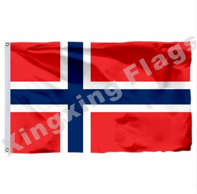 Norway 1899 Flag With Shaft 3x5ft Polyester Egypt National Flag Flying Size No.4 90x150cm Custom
