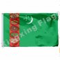 Turkmenistan 2001 Flag 3x5ft Hanging Flag Polyester 100d 14x21cm