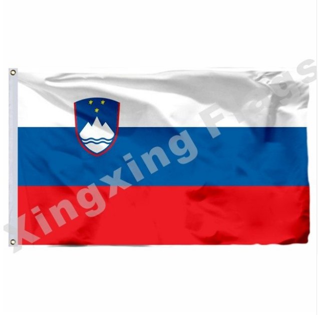 Slovenie Flag 3ft X 5ft Polyester Country Flag Flying Size No.4 90x150cm Custom Flag3x5FT