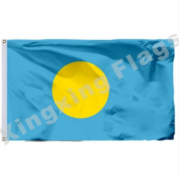 Palau 1981 Flag With Shaft 3x5ft Polyester Andorra National Flag Flying Size No.4 90x150cm Custom