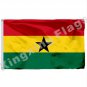Ghana 1966 Flag With Shaft 3ft X 5ft Polyester Ethiopia National Flag Flying Size No.4 90x150cm