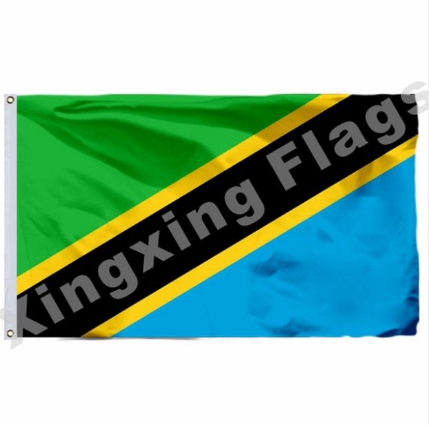 Tanzania 1964 Flag 3ft X 5ft Polyester Rwanda National Flag Flying Size No.4 90x150cm Custom