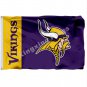 Minnesota Vikings Wordmark Flag 3x5ft Polyester NFL1 Banner Flying Size No.4 90*150cm Custom Flag